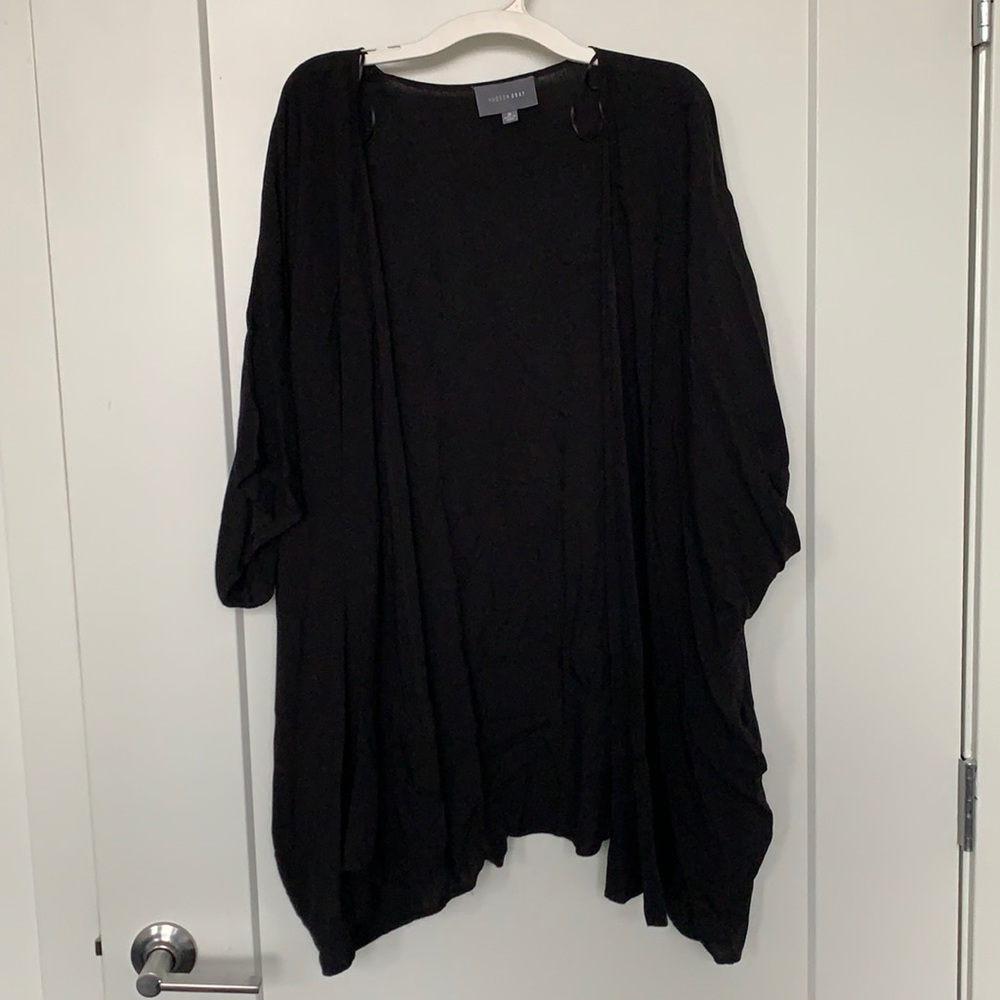 Nice black short-sleeved sweater.